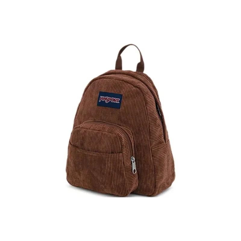 JanSport Recycled Polyester Backpack Mini Unisex Brown-2
