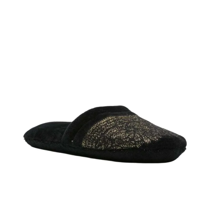 FANSIZHE Closed Toe Slippers Women's Black-2