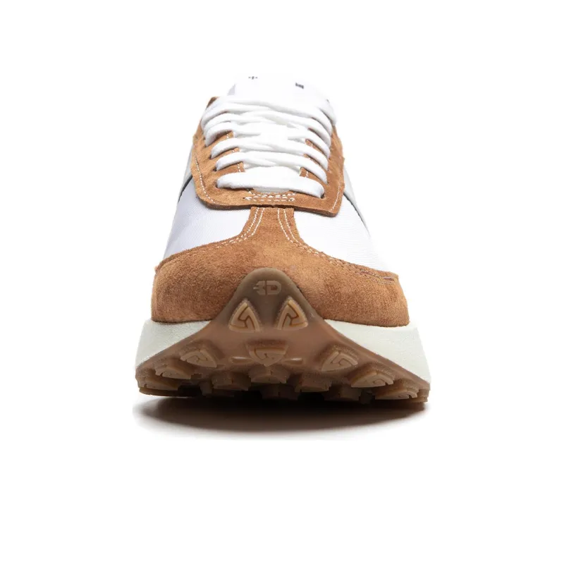 LiNing Cushioning Slip Resistant Low Top Casual Running Shoes Unisex White Brown-3