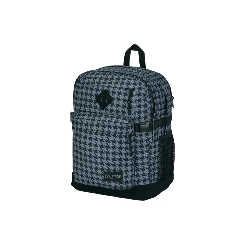 JanSport Polyester Backpack Unisex Houndstooth Black/White-2