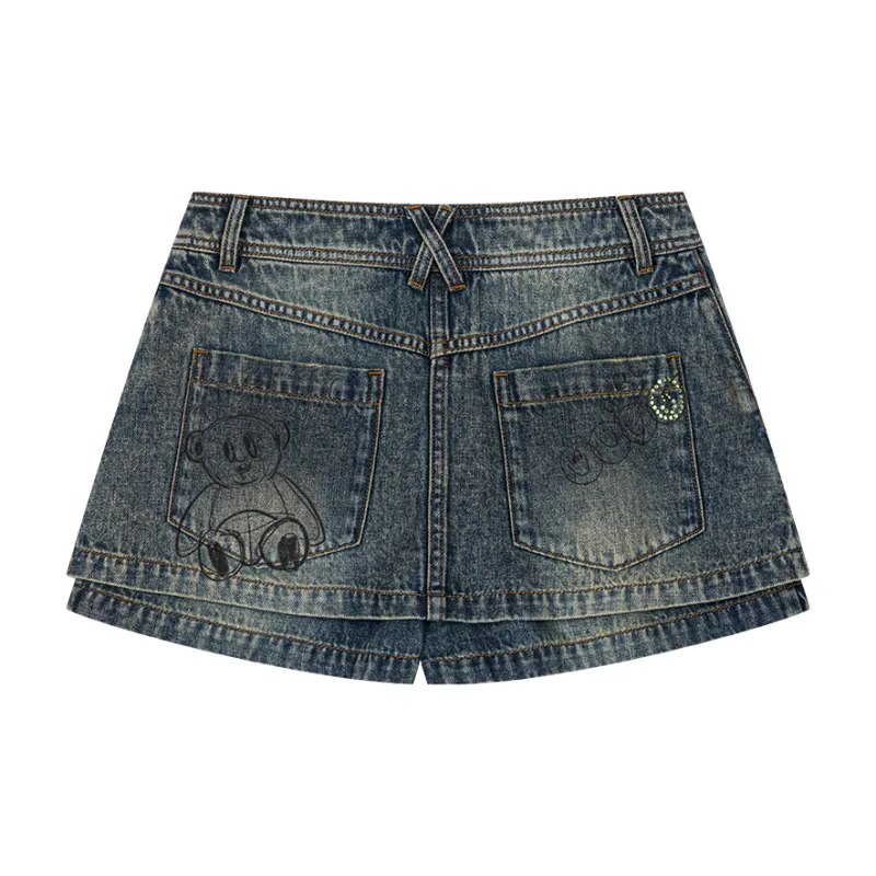 UOOYAA Denim Dress Pants Women's-1