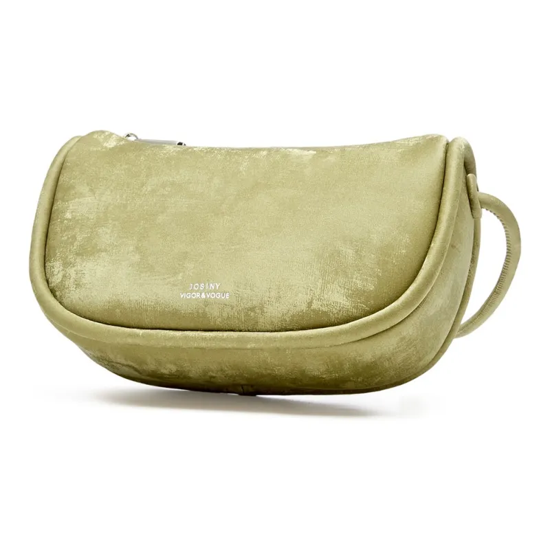 JOSINY PU/Split Cow Leather Shoulder Bag Women's Black/Silver Gray/Yellow/Army Green/Nude Pink-14