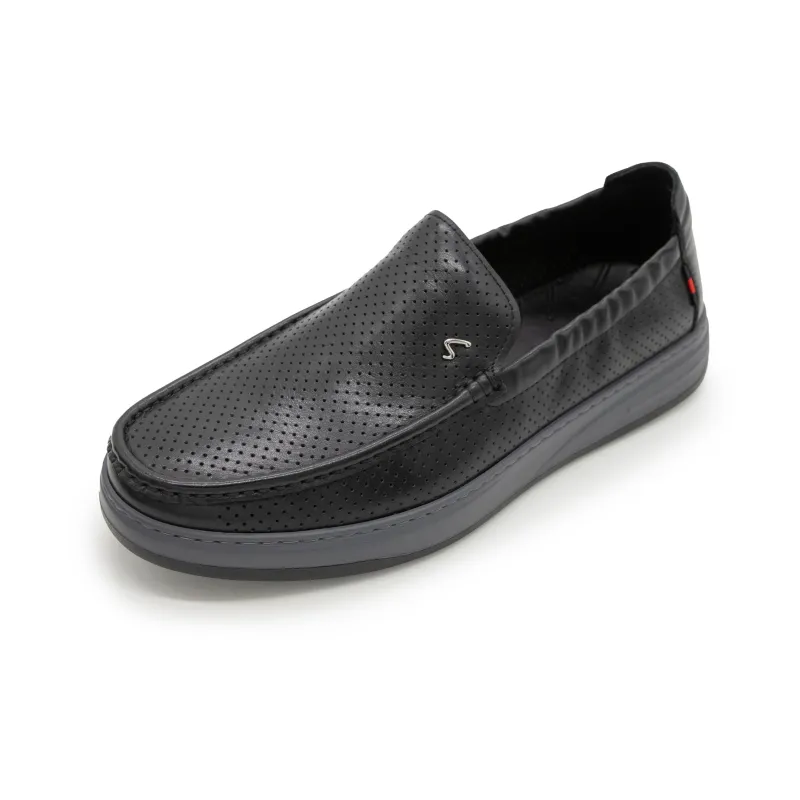 Satchi Casual Shoes Loafers Slip on Men's Black-1