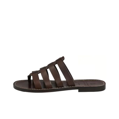 Brunello Cucinelli Caged Leather Sandals