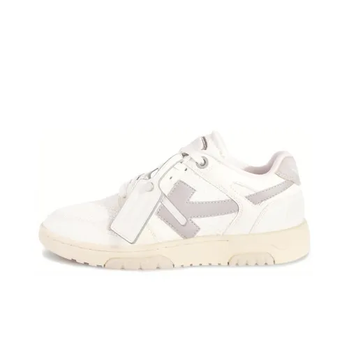 OFF-WHITE Out Of Office Skateboard Shoes Women's Low-Top White Gray