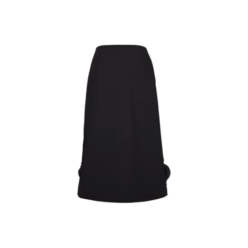 CatPunch Casual Long Skirts Women's Black-1
