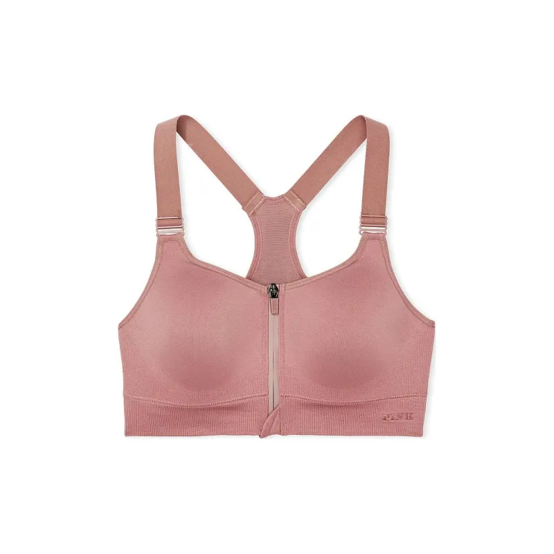 Victoria's Secret PINK SEAMLESS AIR HIGH-IMPACT SPORTS BRA/Windsor Rose Bra Women's Windsor Rose-0