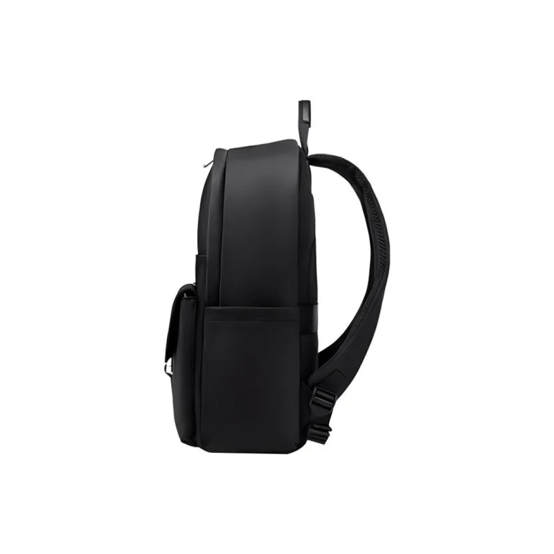 SAMSONITE Fabric With Microfiber Leather Backpack Large Size Men's Black-1