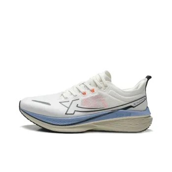 XTEP Five point Speed 2.0 Cushioning Anti Slip And Wear Resistant Low Top Running Shoes Men's White Black Blue