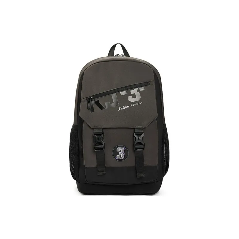 QIAODAN Polyester Backpack Regular Unisex Asphalt Gray-0