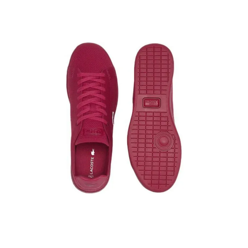 LACOSTE Low Top Skateboard Shoes Men's Rose Red-4