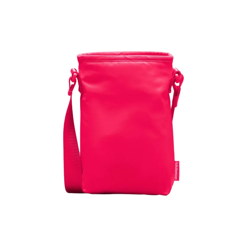 Lululemon Recycled Nylon Shoulder Bag, Crossbody Bag Unisex Red-2