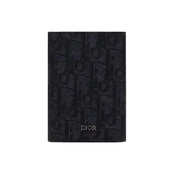 DIOR Cow Leather Card Set Card Holder Men's Black