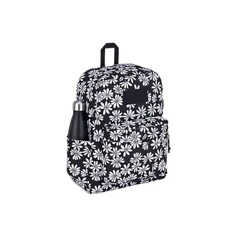 JanSport Recycled Polyester Backpack Women's Black & White-1