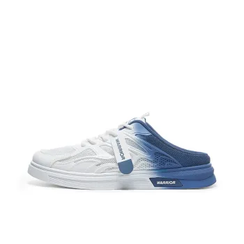 Warrior Cut Out Abrasion Resistant Closed Toe Slippers Men's White Blue