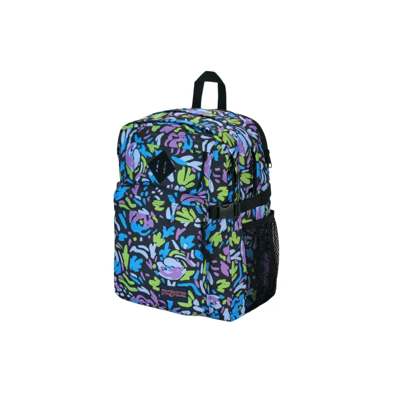 JanSport Polyester Backpack Unisex Dark Blue Multicolor-2