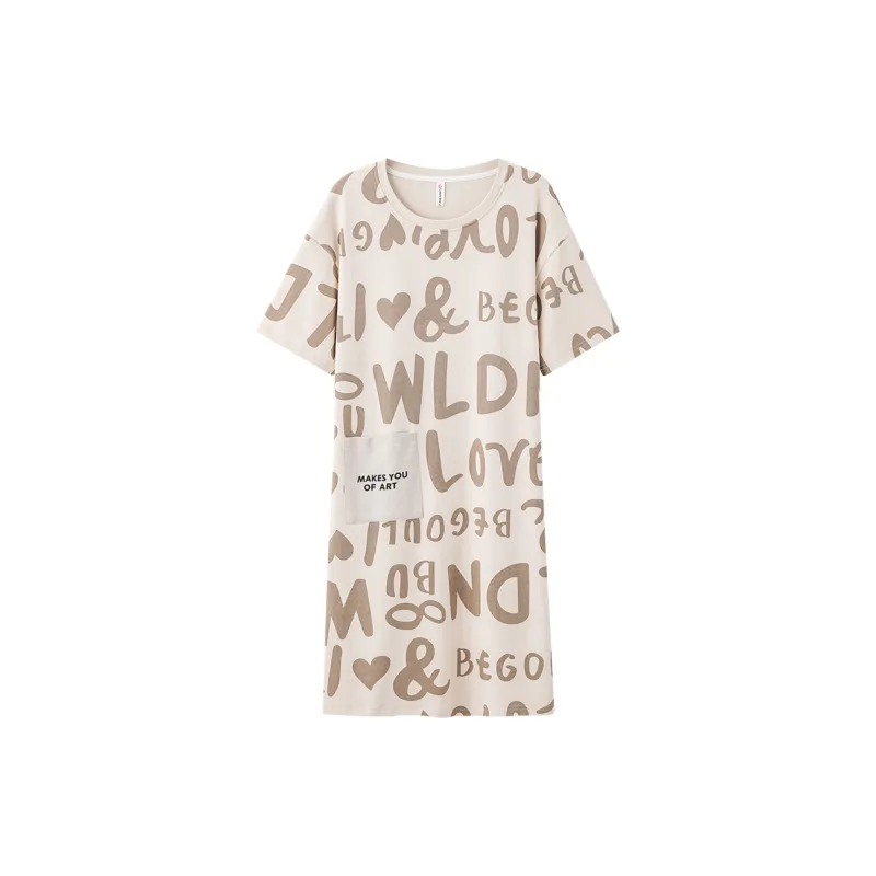 The Story Of The Flower Season Nightgown Women's Ecru-0