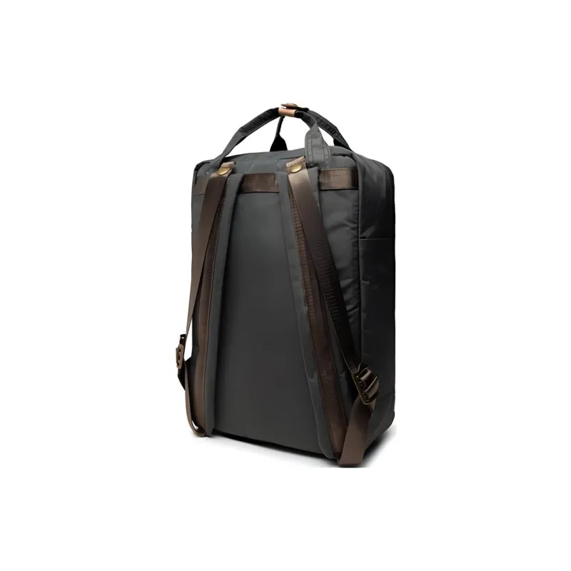 Doughnut Recycled Nylon With Recycled Leather Accents Backpack Regular Unisex Olive & Army Green-3