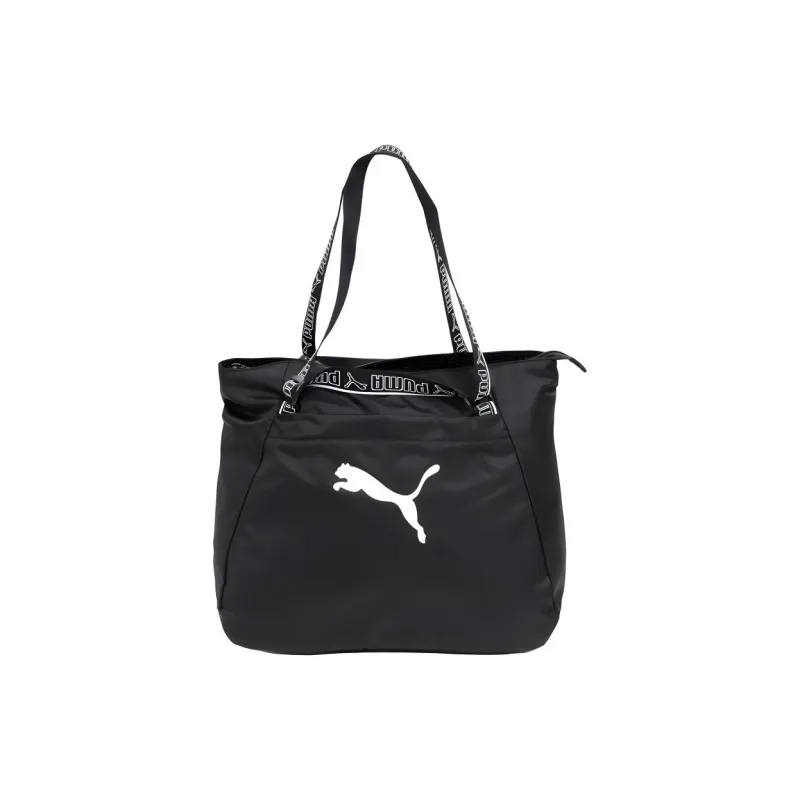 PUMA Fabric Tote Bag, Shopping Bag, Shoulder Bag, Handbag Regular Women's Black-2