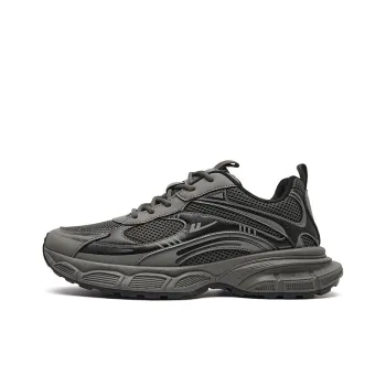 Warrior Breathable Low Top Chunky Sneakers Men's Brown