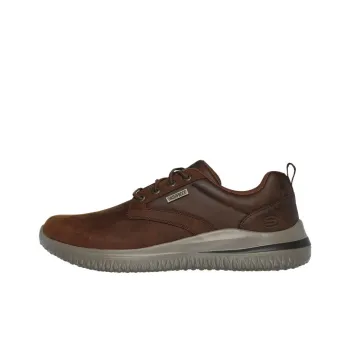 Skechers Delson 3.0 Cushioning, Slip Resistant, Abrasion Resistant, Waterproof Low Top Casual Shoes Men's Brown