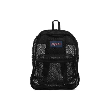 JanSport Polyester Mesh Backpack Regular Unisex Black