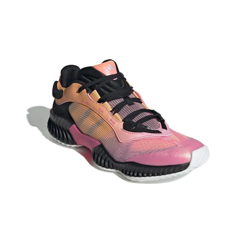 Adidas PRO VENTILATE LOW Cushioning Anti Slip And Wear Resistant Low Top Basketball Shoes Unisex Pink Orange Black-1
