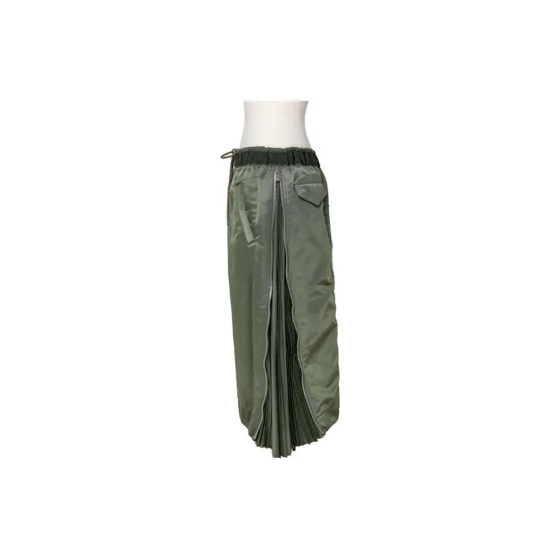 Sacai Elasticated Waist Drawstring Skirt-2