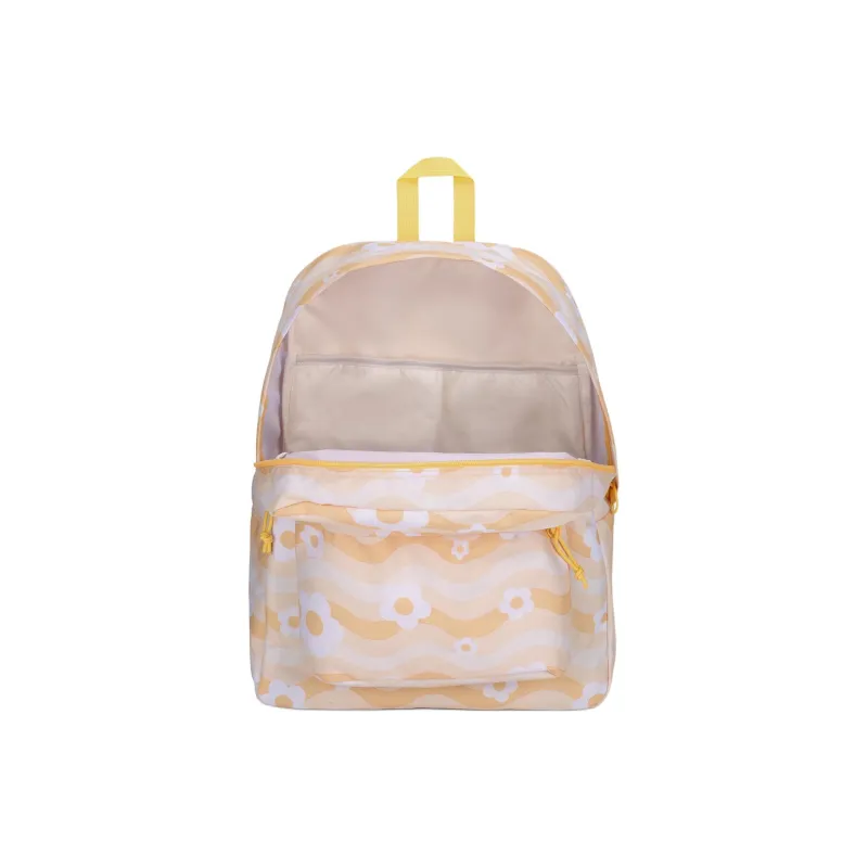 JanSport Recycled Polyester Backpack Medium Size Unisex Yellow-3