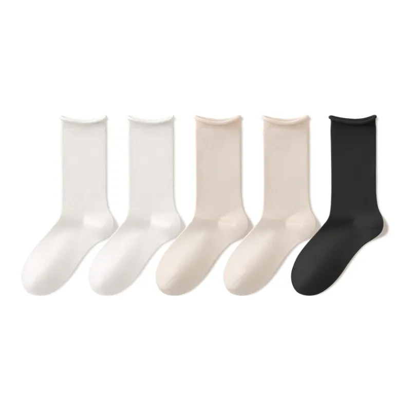 B&C.Room Mid Calf Socks Fall Winter Women's 5 Pack-11