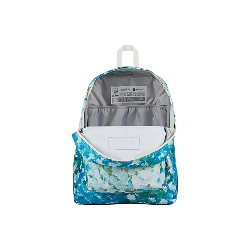 JanSport Recycled Polyester Backpack Unisex Dark Blue & White-5
