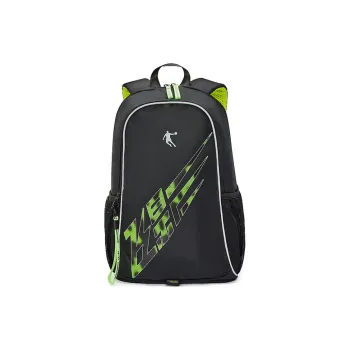 QIAODAN Polyester Backpack Regular Unisex Black