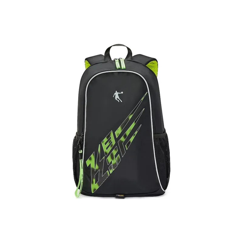 QIAODAN Polyester Backpack Regular Unisex Black-0