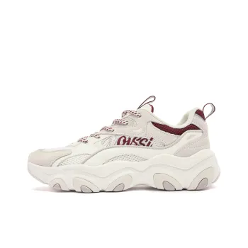 QIAODAN Claw Claw Shoes 3.0 Casual Shoes Women's Low-Top Ivory Vermilion Red