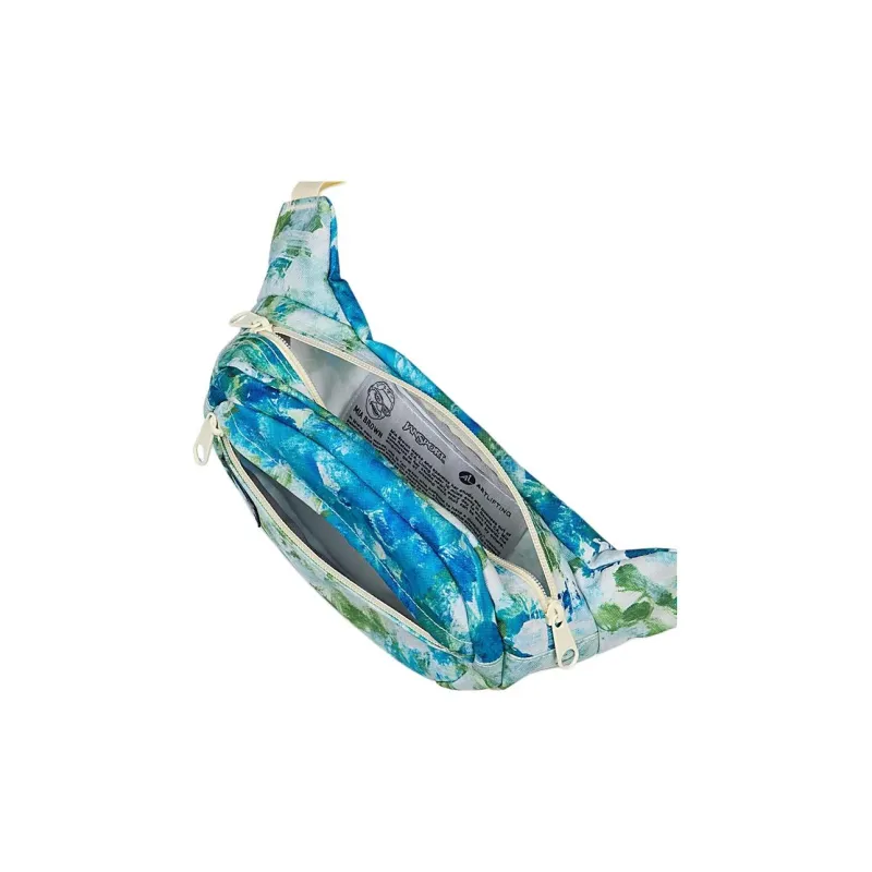 JanSport Recycled Polyester Fanny Pack Unisex Green & Blue-4
