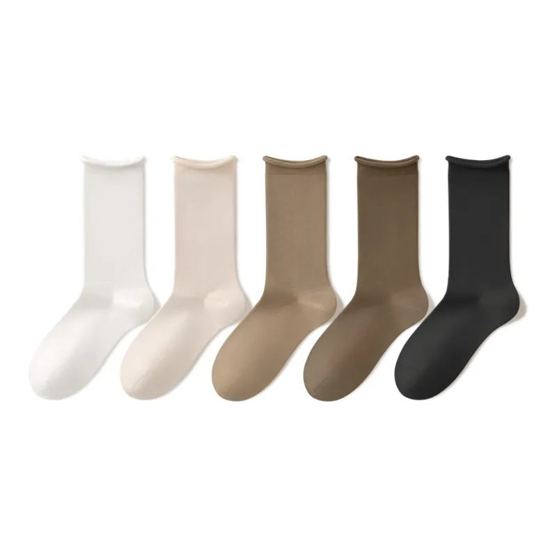 B&C.Room Mid Calf Socks Fall Winter Women's 5 Pack-8