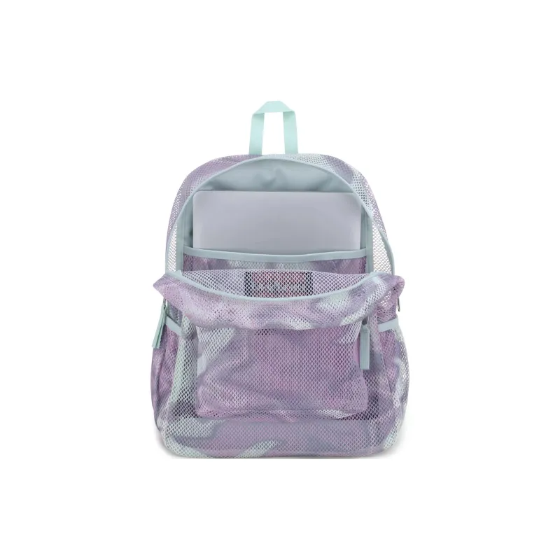 JanSport Polyester Mesh Backpack Unisex Platinum Purple-5