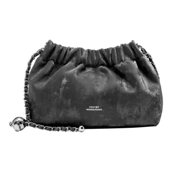 JOSINY PU With Split Cow Leather Crossbody Bag, Shoulder Bag Women's Black/Silver Gray/Army Green