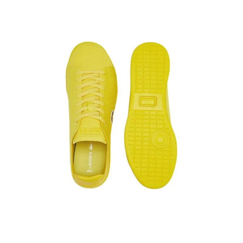 LACOSTE Low Top Skateboard Shoes Men's Yellow-4