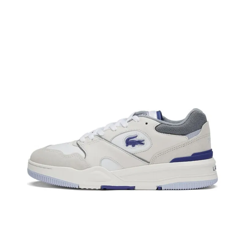 LACOSTE Low Top Skateboard Shoes Men's White-0