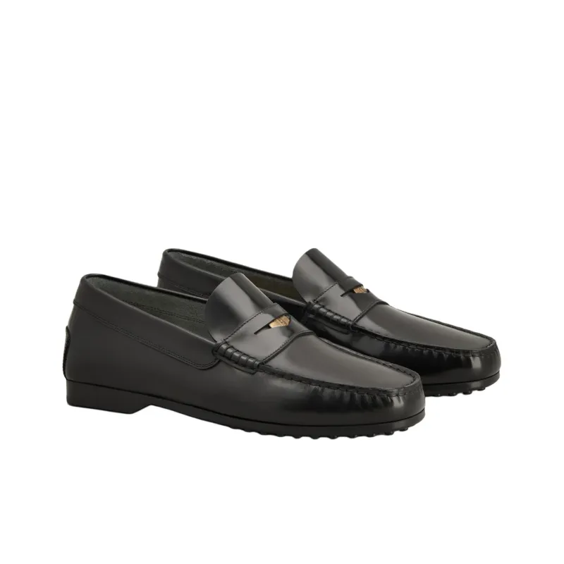 TOD'S Gommino Logo Plaque Slip On Loafers-4