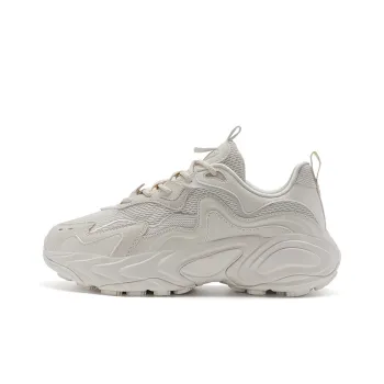 XTEP Migratory Breathable Coverage Lightweight Low-Top Casual Shoes Women's Milk Tea White