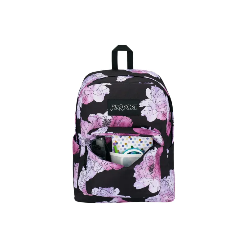 JanSport Polyester Backpack Regular Unisex Black & Purple-0