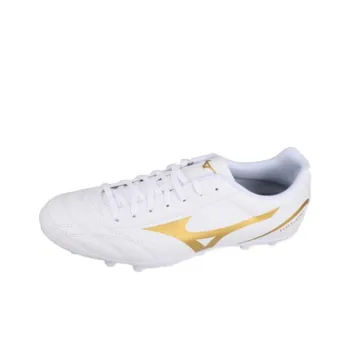 Mizuno Folgado AG Rubber Short Studs Artificial Ground Anti Slip Wear Resistant Soccer Shoes Unisex White Gold
