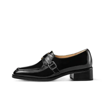 7or9 Bamboo Charcoal Sichuan Loafers 3.5cm Women's Black