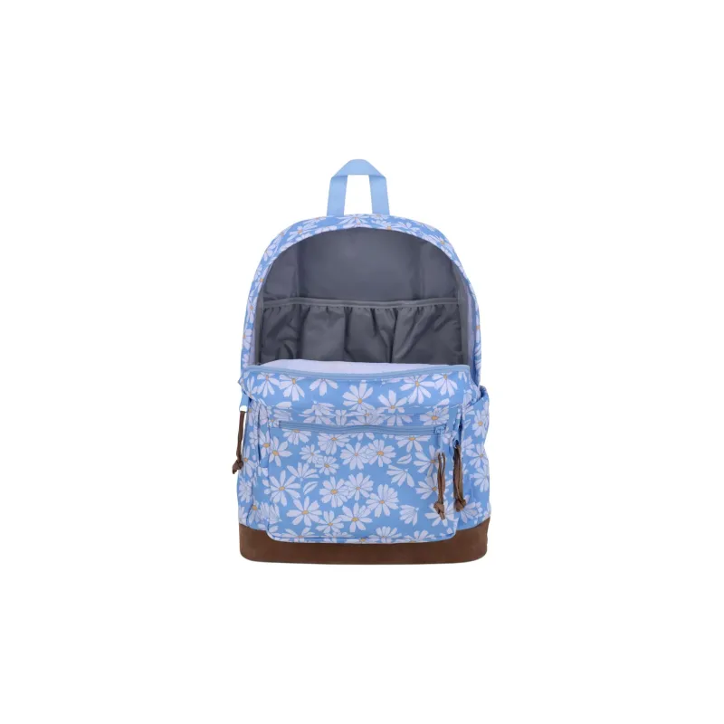 JanSport Suede Backpack Regular Three-Color Violet Blue-4
