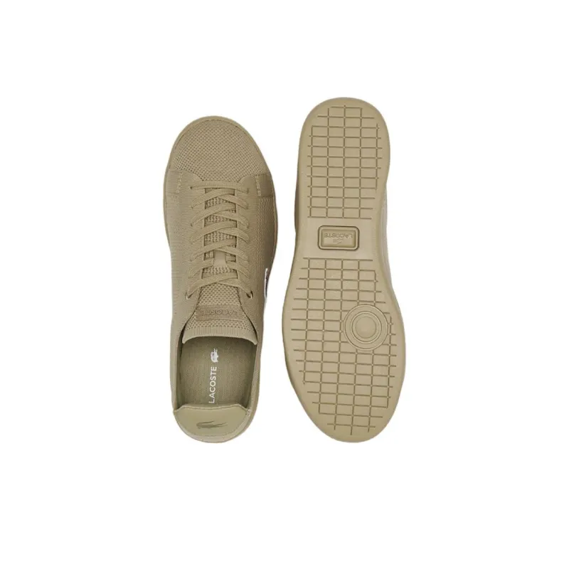 LACOSTE Anti Slip Wear Resistant Low Top Skateboard Shoes Men's Light Brown-4