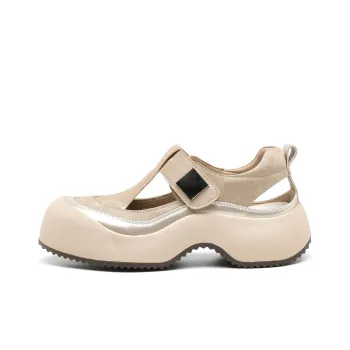 OULISASI Beach Sandals Women's Gold/Silver/Yellow