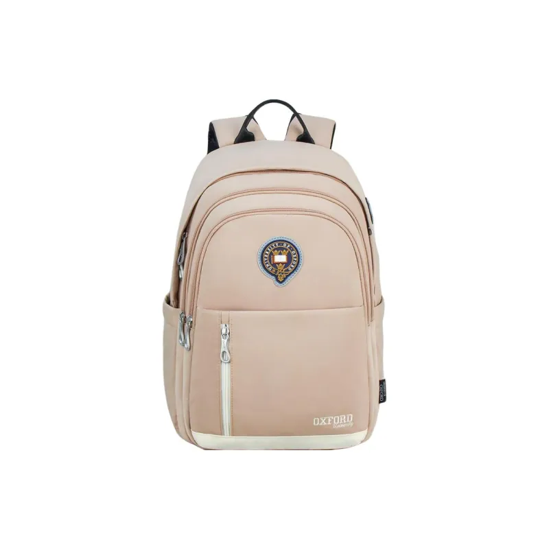 UNIVERSITY OF OXFORD Fabric Backpack Regular Unisex Khaki/Bean Green/Taro Purple-0