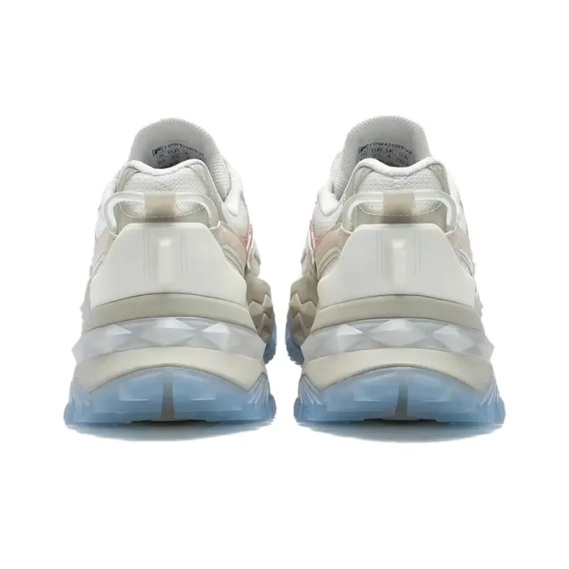 FILA FUSION BIANCO Anti Slip Wear Resistant Low Top Running Shoes Women's White Pink-6
